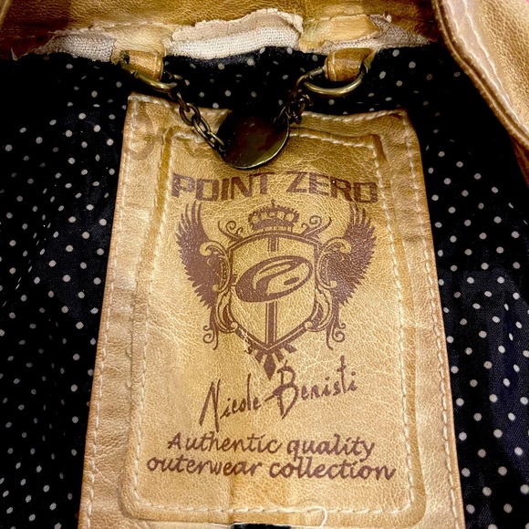 Pleather Jacket, fitted, small - Picture 1 of 5